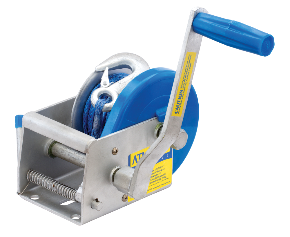 ATLANTIC Marine 775kg MW205R Hand Winch Rope The Winch Warehouse