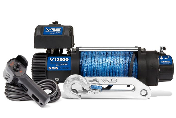 VRS V12500S 12.5k 12V 4x4 Winch  - Synthetic Rope
