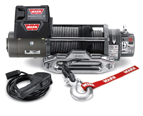 WARN XD9000-S 9k 12V 4x4 Winch  - Synthetic Rope